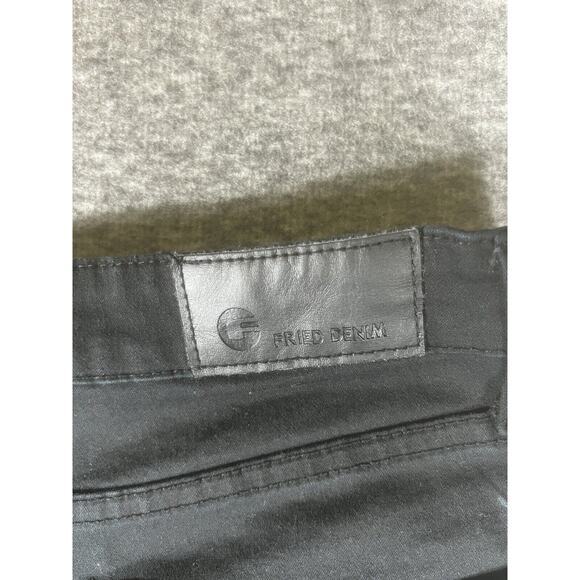 Fried Denim Jeans Mens Size 34x30 Slim Stretch Fit Distressed Ripped Black‎ - Picture 8 of 8